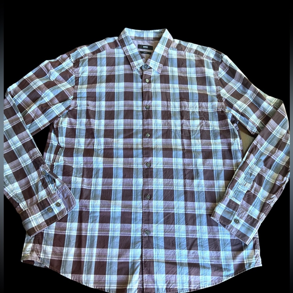 BOSS Hugo Boss Men’s Button Down Shirt Size 2XL Slim Fit
